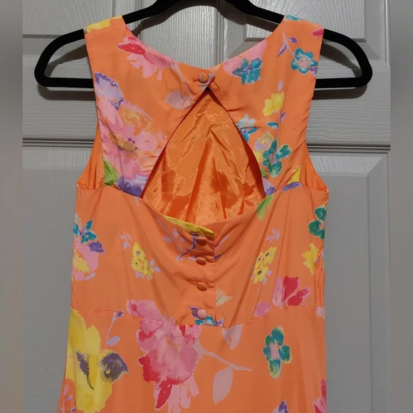 Vintage 90s Be Smart Floral Maxi Dress Size Small - Picture 3 of 4